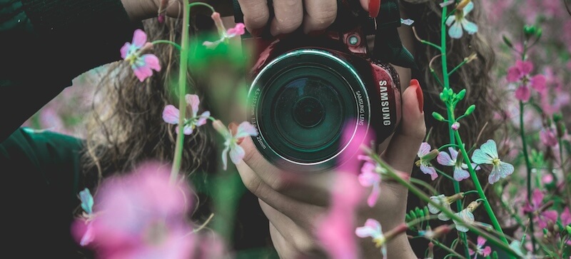 花とカメラ