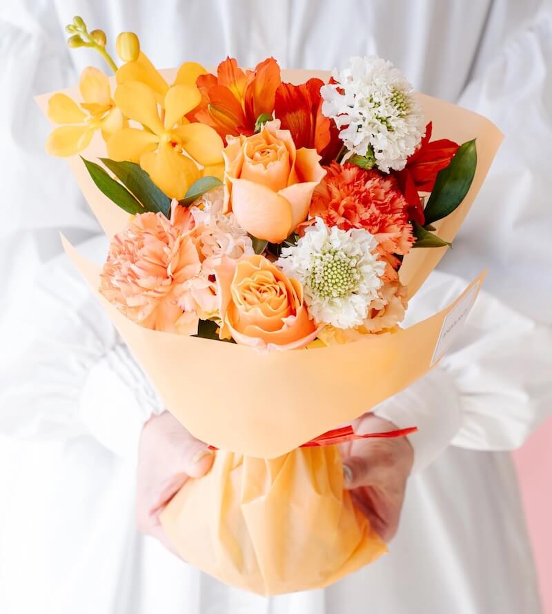 そのまま飾れる花束