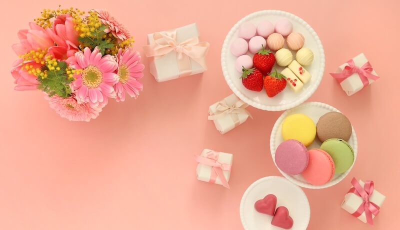 花＋スイーツセット