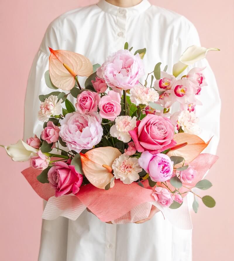 芍薬の豪華アレンジメント