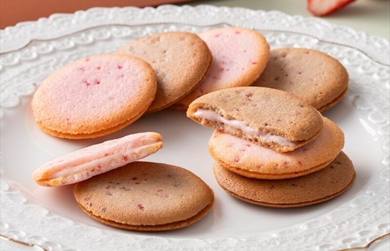 あまおう苺ラングドシャクッキー